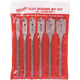 Milwaukee Spade Wood Boring Bit Set (6-Piece)