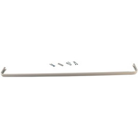 Kenney 27 in. - 48 in. Adjustable Heavy Duty Single Curtain Rod in White