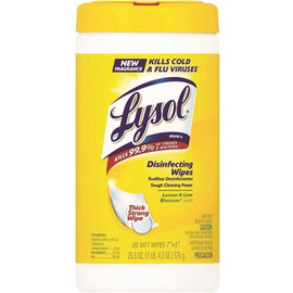 Lysol SURFACE SANITIZING WIPES, CITRUS SCENT, 80 WIPES PER CANISTER