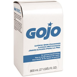 GoJo Lotion Soap Skin Cleanser, 800 mL Lotion Hand Soap Refill for 800 Series Bag-In-Box Soap Dispenser (Pack of 12)