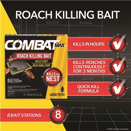 COMBAT Roach Killing Bait for Large Roaches (12/8-Count)