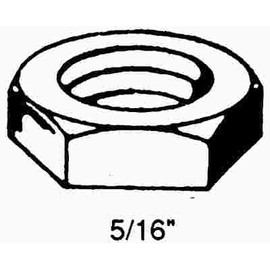 5/16-18 Zinc Hex Nuts (100 per Pack)