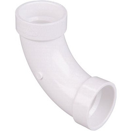 NIBCO 4 in. PVC DWV 90-Degree Hub x Hub Long-Turn Elbow NIBCO 4 in. PVC DWV 90-Degree Hub x Hub Long-Turn Elbow
