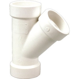 NIBCO 6 in. x 6 in. x 4 in. PVC DWV All Hub Wye Fitting NIBCO 6 in. x 6 in. x 4 in. PVC DWV All Hub Wye Fitting