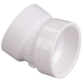 NIBCO 2 in. PVC DWV 22-1/2-Degree Hub x Hub Elbow Fitting