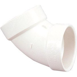 NIBCO 3 in. PVC DWV 60-Degree Hub x Hub Elbow Fitting