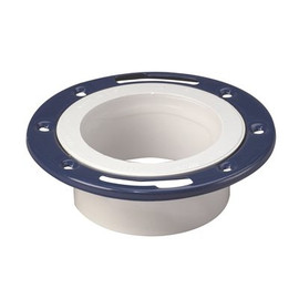 Water-Tite Flush-Tite Plastic Closet Flange for 3 in. or 4 in. PVC Pipe with Metal Ring