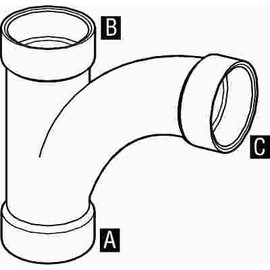 NIBCO 1-1/2 in. PVC DWV All Hub Long-Radius Combination Tee-Wye Fitting