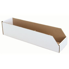 National Brand Alternative 4 in. H x 4 in. W x 18 in. D White Cardboard Cube Storage Bin