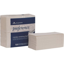 Preference 1/8-Fold 2-Ply White Dinner Napkin (30 Packs Per Case)