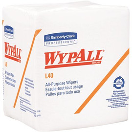 WypAll L40 Disposable Cleaning and Drying Towels (12 Packs per Case, 56 Sheets per Pack, 672 Sheets Total)