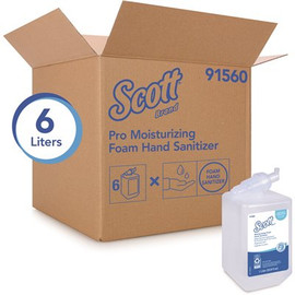 Scott 1.0 l Clear Fresh Scent Moisturizing Foam Hand Sanitizer (6 Units/Case)