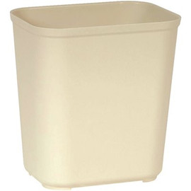 Rubbermaid Commercial Products 7 Gal. Beige Rectangular Fire-Resistant Trash Can