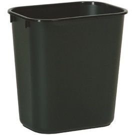 Rubbermaid Commercial Products 3.25 Gal. Black Rectangular Trash Can