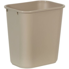 Rubbermaid Commercial Products 7 Gal. Beige Rectangular Trash Can