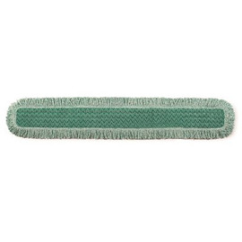Rubbermaid Commercial Products Hygen 48 in. Green Microfiber Dust Mop Head with Fringe