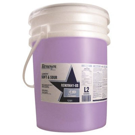 Renown N/A 5 Gal. Laundry Soft and Sour is a Combination Souring Agent, Cationic Fabric Softener and Optical Brighteners