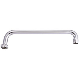 Central Brass 12 in. Spout in Polished Chrome