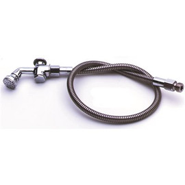 T&S Commercial 36 in. Stainless Steel Hose with Rosespray Outlet