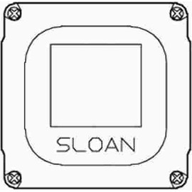 SLOAN VALVE COMPANY ETF450A SPLASH PROOF JUNCTION BOX