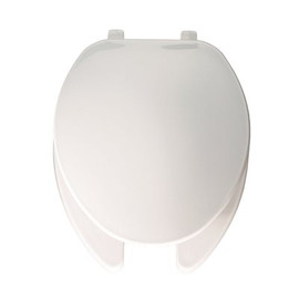 BEMIS Elongated Open Front Toilet Seat in White