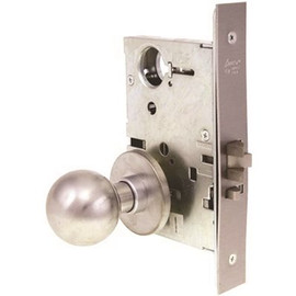 Arrow Lock AM Series 2-3/4 in. Storeroom Mortise Lock Ball Knob BS Dull Chrome