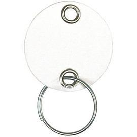 HPC HEAVY-DUTY FIBER TAGS WITH KEYRING 1-1/4" DIAMETER