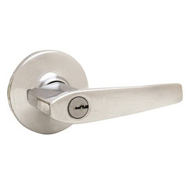 Kwikset Delta Keyed Entry Door Lever Lockset in Dull Chrome