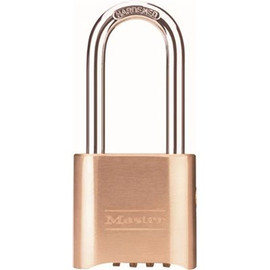 Master Lock 2 in. Body Set-Your-Own Combination Padlock With Key Overdue And Long Shackle