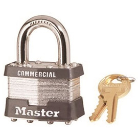 Master Lock Laminated Steel Padlock, No.1 1-3/4 in. Body KA2035