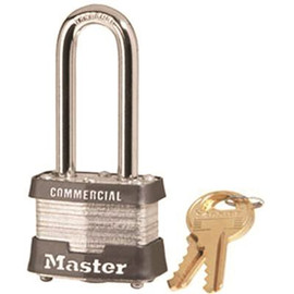 Master Lock No. 3 Steel Laminated Padlock 2 in. L Shackle Keyed Alike No. 0464