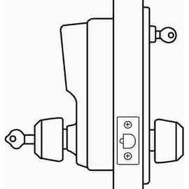 KABA ILCO KABA ACCESS L1000 PUSHBUTTON LEVER RH BEST/FALCON D CHROME