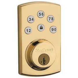 Kwikset KWIKSET POWERBOLT 1000 PUSHBUTTON RESIDENTIAL LOCK LIF BRASS