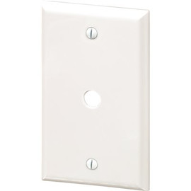 HD Supply-Maintenance Warehouse Maintenance Warehouse Single Gang Telephone/Cable TV Wall Plate - White - Package Of 10