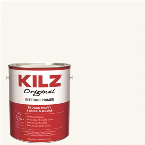 KILZ Original 1 Gal. White Low-VOC Oil-Based Interior Primer, Sealer, and Stain Blocker