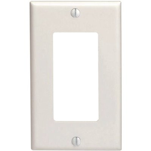 Leviton 1-Gang White Decorator/Rocker Wall Plate (10-Pack)