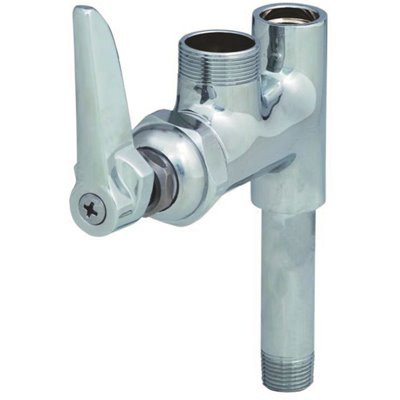 T&S Single-Handle Add on Faucet in Polished Chrome