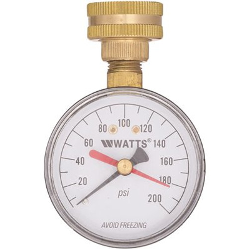 Watts 3/4 in. Plastic Water Pressure Test Gauge