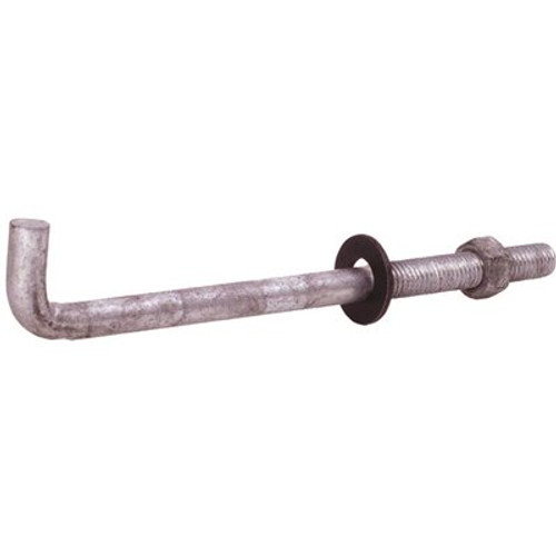 Grip-Rite 1/2 in. x 10 in. Galvanized Anchor Bolts (50-Pack)