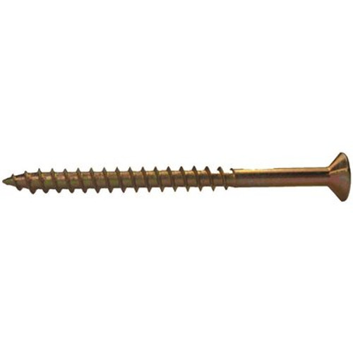 Grip-Rite #10 x 3-1/2 in. Phillips Bugle-Head Coarse Thread Gold Screws (5 lbs./Pack) Grip-Rite #10 x 3-1/2 in. Phillips Bugle-Head Coarse Thread Gold Screws (5 lbs./Pack)