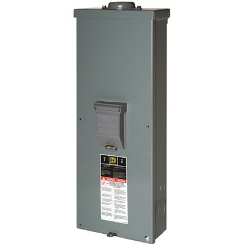 Square D QO 200 Amp 2-Pole Outdoor Circuit Breaker Enclosure with QOM2200VH Breaker