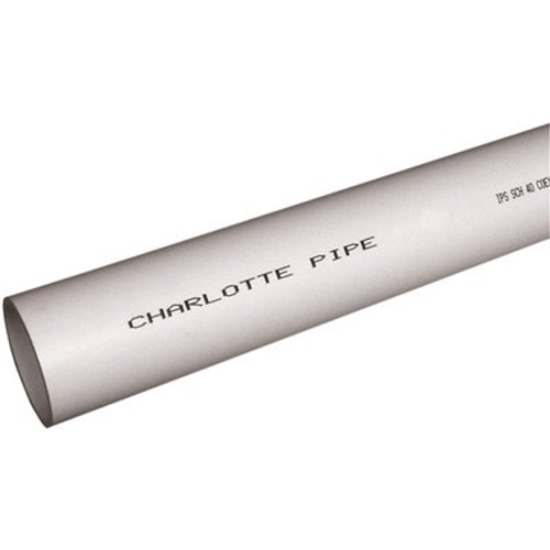 Charlotte Pipe 3 in. x 10 ft. PVC Schedule 40 Foam-Core DWV Pipe Charlotte Pipe 3 in. x 10 ft. PVC Schedule 40 Foam-Core DWV Pipe