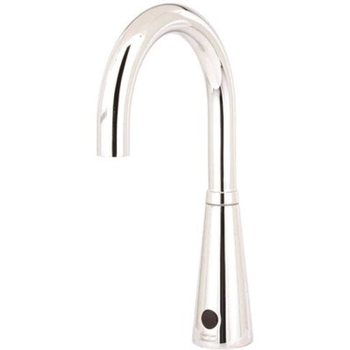 Selectronic DC Powered Single Hole Touchless Bathroom Faucet with 6 in. Gooseneck Spout 1.5 GPM in Polished Chrome