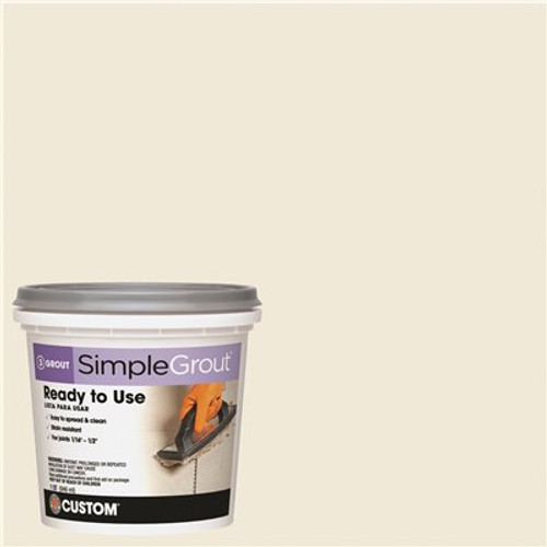 Custom Building Products SimpleGrout #381 Bright White 1 Qt. Pre-Mixed Grout