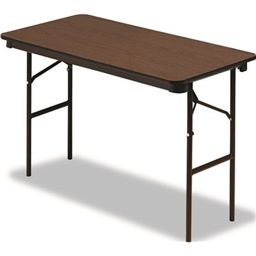 Iceberg 48 in. Melamine Wood Stackable Folding Utility Table