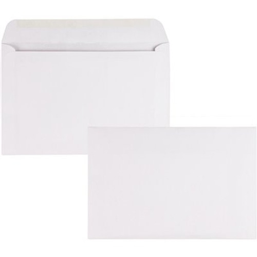 Quality Park 9 in. x 6 in. Open Side Booklet Envelope Contemporary, White (500/Box)