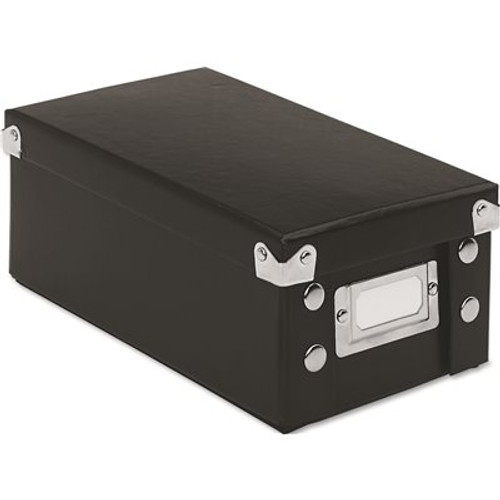 IDEASTREAM CONSUMER PRODUCTS SNAP 'N STORE COLLAPSIBLE INDEX CARD FILE BOX HOLDS 1,100 3 IN. X 5 IN. CARDS, BLACK