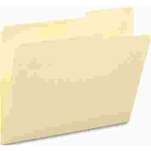 SMEAD MFG. GUIDE HEIGHT FILE FOLDERS, 2/5 CUT RIGHT TOP TAB, LETTER, MANILA, 100/BOX