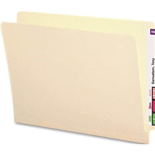 SMEAD MFG. SMEAD ANTIMICROBIAL FILE FOLDER WITH STRAIGHT END TAB, LETTER, MANILA, 100 FOLDERS PER BOX