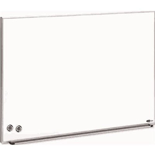 Quartet 34 in. x 23 in. White Aluminum Frame Magnetic Dry Erase Board Painted Steel Quartet 34 in. x 23 in. White Aluminum Frame Magnetic Dry Erase Board Painted Steel